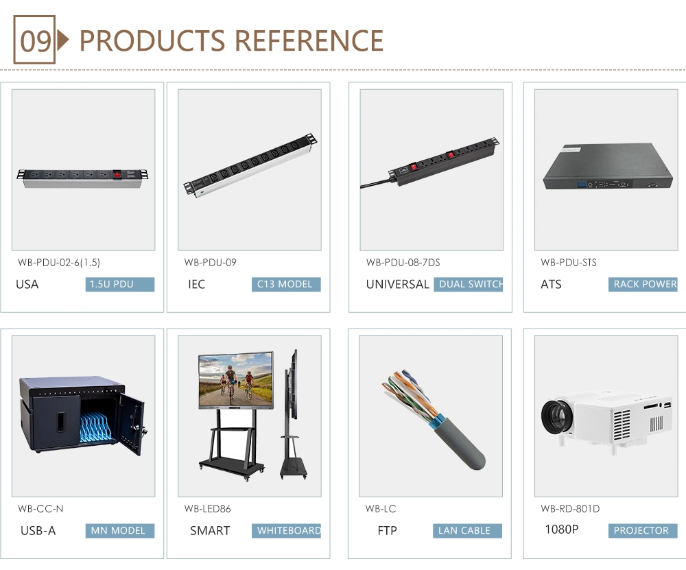 8 Way / 8 Outlet PDU with Switch for 19&prime; &prime; Server Cabinet Rack